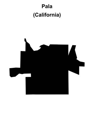 Pala (California) boş ana hat haritası