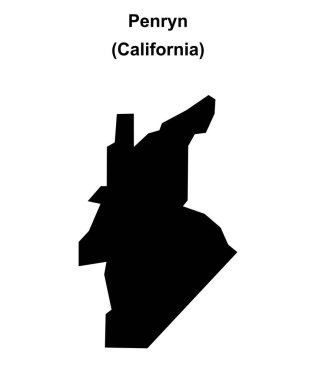 Penryn (California) boş ana hat haritası