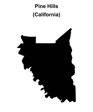 Pine Hills (California) boş ana hat haritası