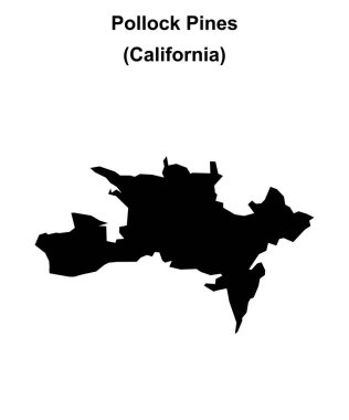 Pollock Pines (California) boş ana hat haritası