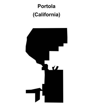Portola (California) boş ana hat haritası