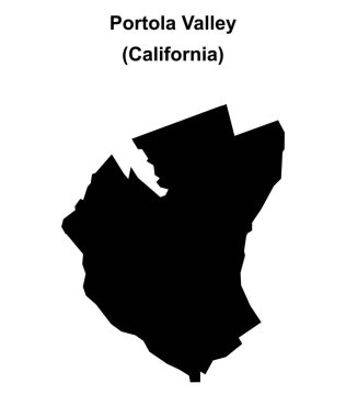 Portola Vadisi (California) boş ana hat haritası