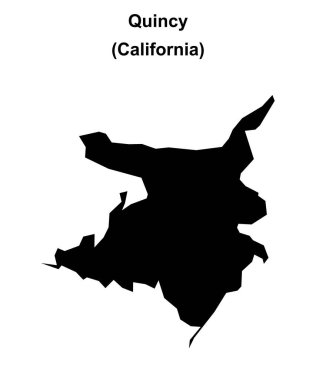 Quincy (California) boş ana hat haritası