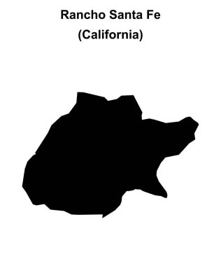 Rancho Santa Fe (California) boş ana hat haritası