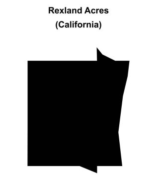 Rexland Acres (California) boş ana hat haritası
