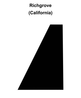 Richgrove (California) boş ana hat haritası