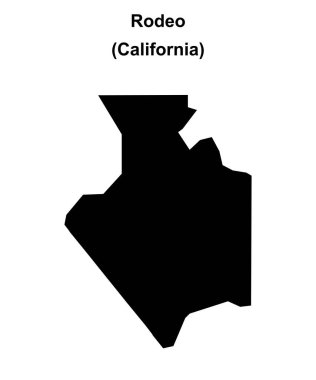 Rodeo (California) boş ana hat haritası