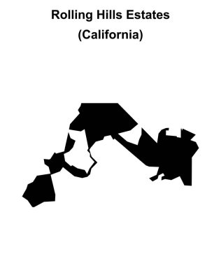 Rolling Hills Evleri (California) boş ana hat haritası