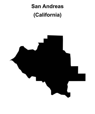 San Andreas (California) boş ana hat haritası