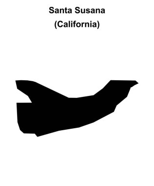 Santa Susana (California) boş ana hat haritası