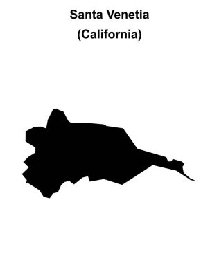 Santa Venetia (California) boş ana hat haritası