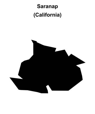 Saranap (California) boş ana hat haritası