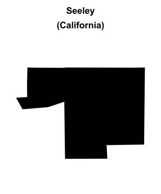 Seeley (California) boş ana hat haritası