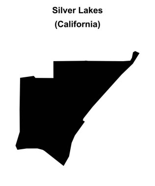 Gümüş Göller (Kaliforniya) boş ana hat haritası