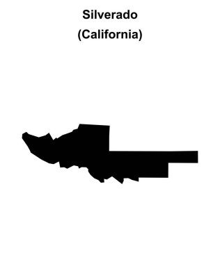 Silverado (California) boş ana hat haritası