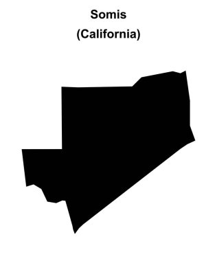 Somis (California) boş ana hat haritası