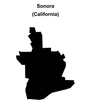 Sonora (California) boş ana hat haritası