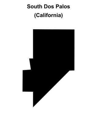 South Dos Palos (California) boş ana hat haritası