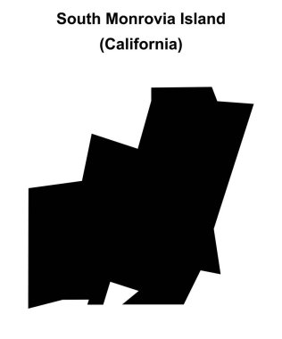 Güney Monrovia Adası (California) boş ana hat haritası