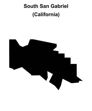 Güney San Gabriel (California) boş ana hat haritası