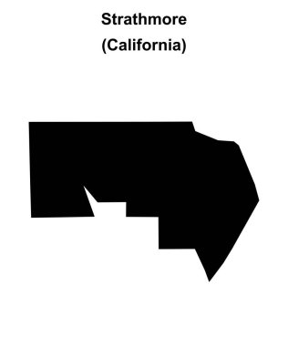 Strathmore (California) boş ana hat haritası