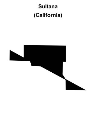 Sultana (California) boş ana hat haritası