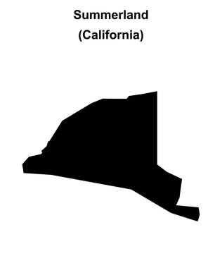 Summerland (California) boş ana hat haritası