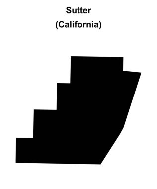 Sutter (California) boş ana hat haritası