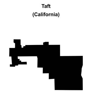 Taft (California) boş ana hat haritası