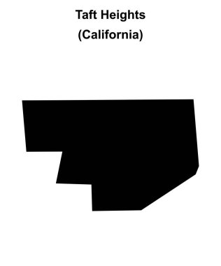 Taft Heights (California) boş ana hat haritası