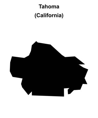 Tahoma (California) boş ana hat haritası