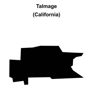 Talmage (California) boş ana hat haritası