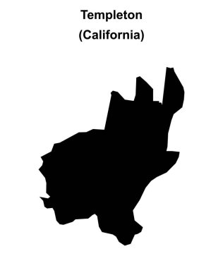 Templeton (California) boş ana hat haritası