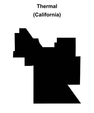 Termal (California) boş dış hat haritası