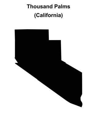 Bin Palmiye (California) boş ana hat haritası