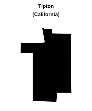 Tipton (California) boş ana hat haritası