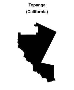 Topanga (California) boş ana hat haritası
