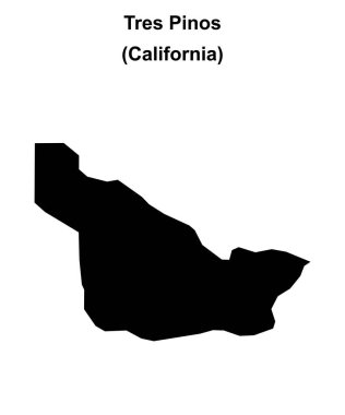 Tres Pinos (California) boş ana hat haritası