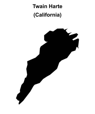 Twain Harte (California) boş ana hat haritası