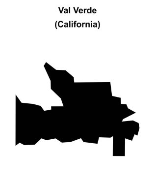 Val Verde (California) boş ana hat haritası