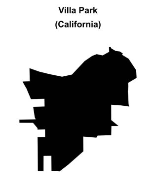 Villa Park (California) boş ana hat haritası