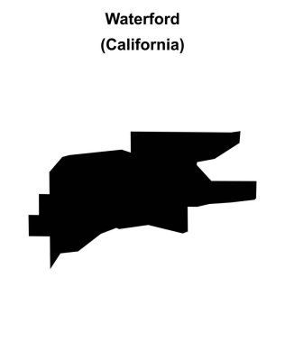 Waterford (California) boş ana hat haritası