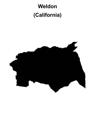 Weldon (California) boş ana hat haritası