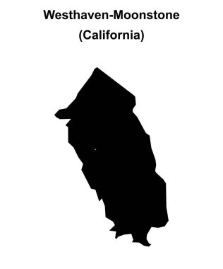 Westhaven-Ay Taşı (California) boş ana hat haritası