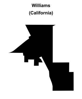 Williams (California) boş ana hat haritası