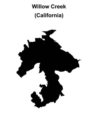 Willow Creek (California) boş ana hat haritası