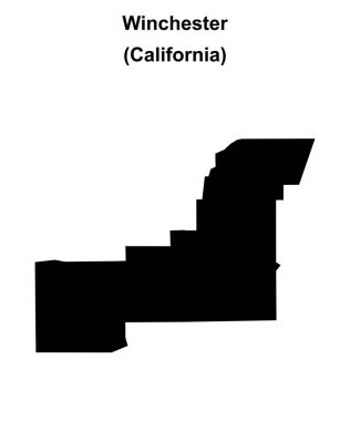 Winchester (California) boş ana hat haritası