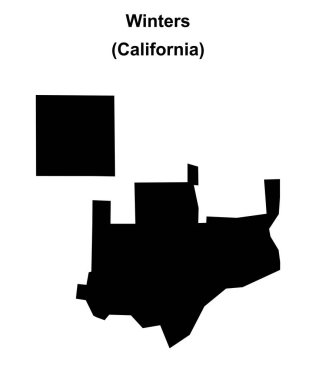 Kışlar (California) boş ana hat haritası