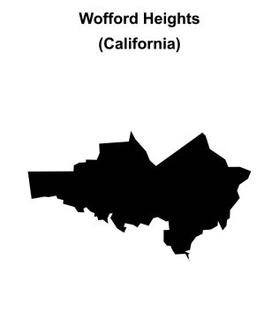 Wofford Heights (California) boş ana hat haritası