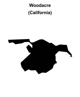 Woodacre (California) boş ana hat haritası